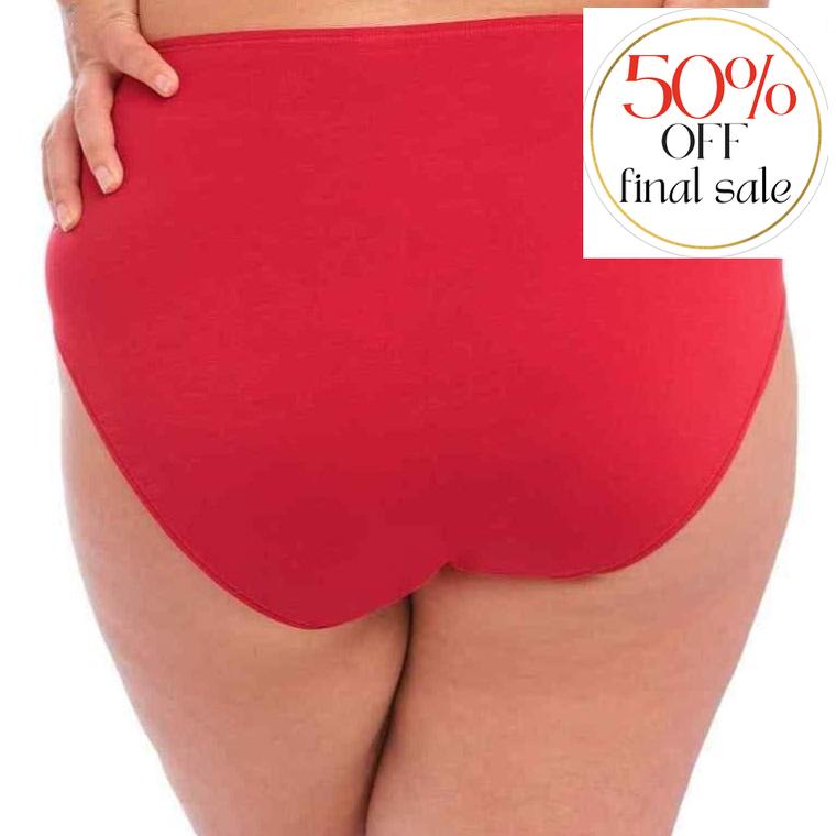 Elomi Smooth Brief in Haute Red EL4565-Panties-Elomi-Haute Red-Medium/Large-Anna Bella Fine Lingerie, Reveal Your Most Gorgeous Self!