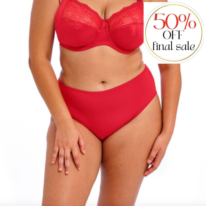 Elomi Smooth Brief in Haute Red EL4565-Panties-Elomi-Haute Red-Medium/Large-Anna Bella Fine Lingerie, Reveal Your Most Gorgeous Self!