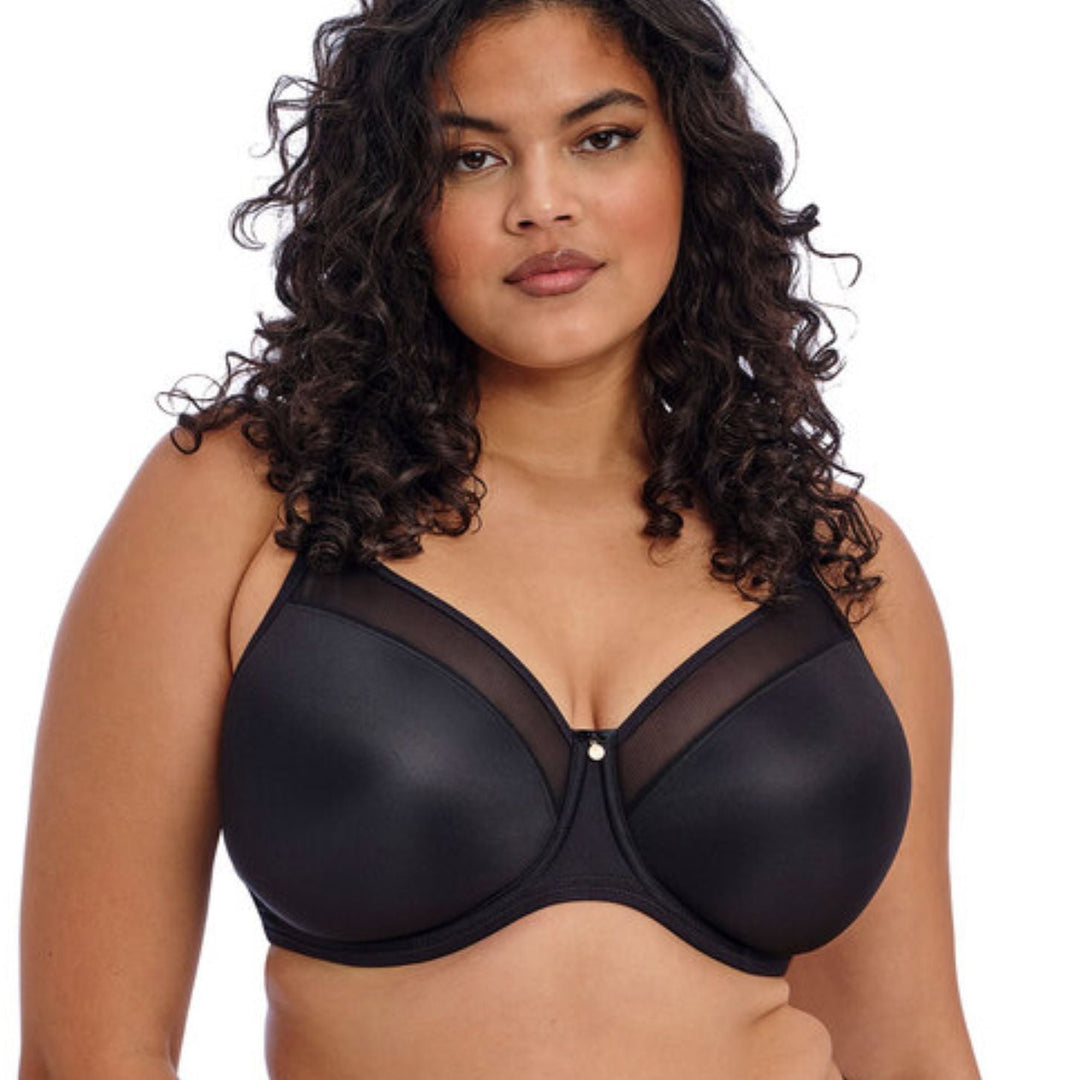 Elomi Smooth Moulded Bra in Black EL4301-Bras-Elomi-Black-38-E-Anna Bella Fine Lingerie, Reveal Your Most Gorgeous Self!