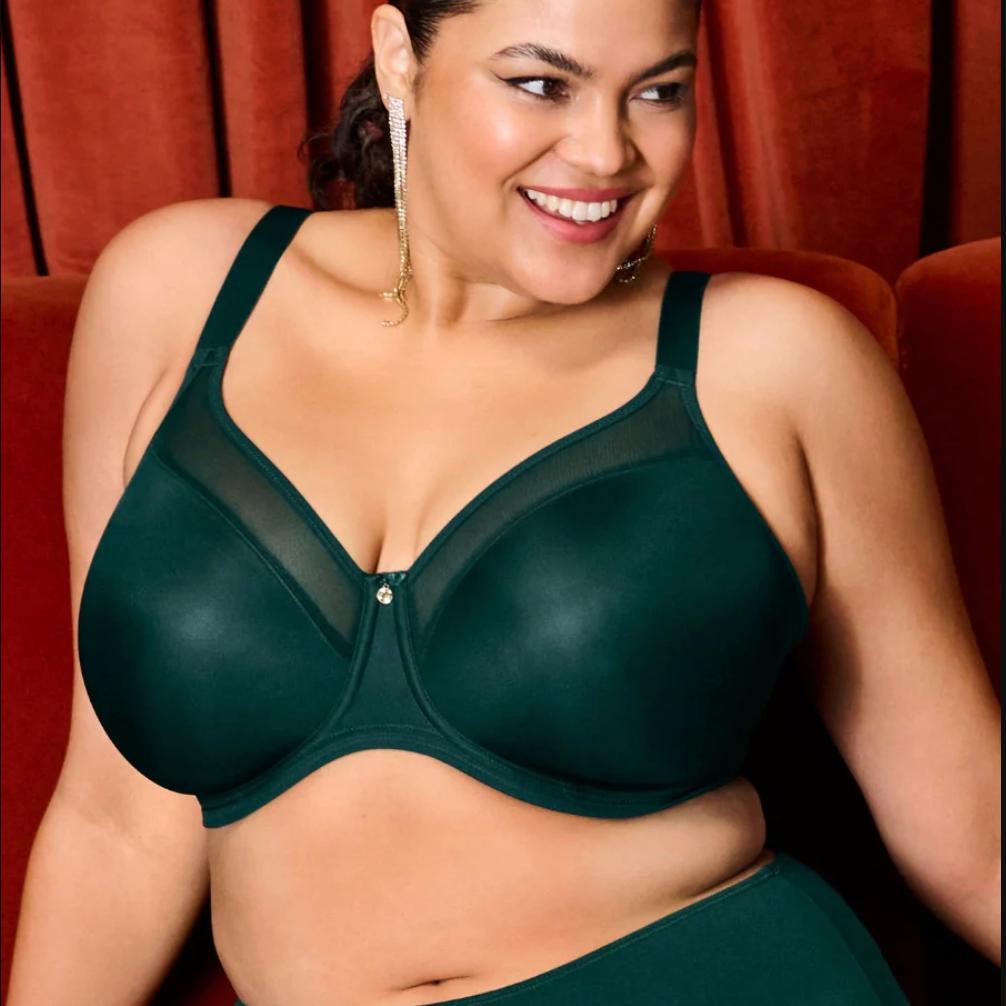 Elomi Smooth Moulded Bra in Deep Emerald EL4301-Bras-Elomi-Deep Emerald-38-H-Anna Bella Fine Lingerie, Reveal Your Most Gorgeous Self!