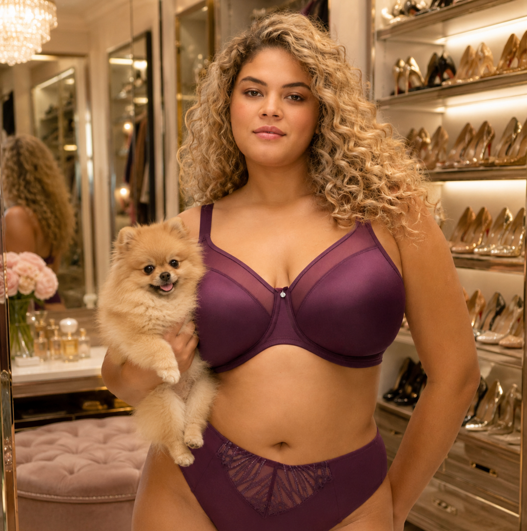Elomi Smooth Moulded Bra in Fig EL4301-Bras-Elomi-Fig-32-GG-Anna Bella Fine Lingerie, Reveal Your Most Gorgeous Self!