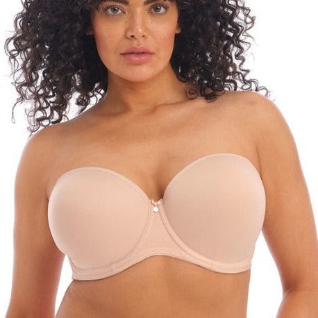 Elomi Smoothing Strapless Bra EL4300 In Sahara-Strapless Bras-Elomi-Sahara-40-E-Anna Bella Fine Lingerie, Reveal Your Most Gorgeous Self!