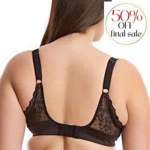 Elomi Tia Bandless Bra EL4280-Bras-Elomi-Black-38-F-Anna Bella Fine Lingerie, Reveal Your Most Gorgeous Self!