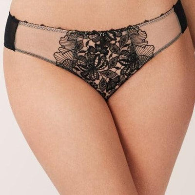 Empreinte Agathe Brief 03204 in Noir-Panties-Empreinte-Noir-Small-Anna Bella Fine Lingerie, Reveal Your Most Gorgeous Self!
