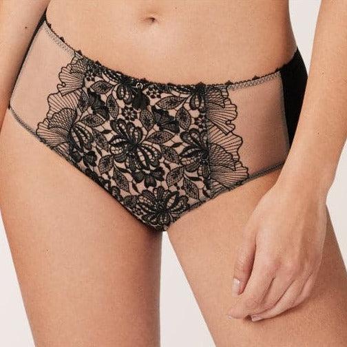Empreinte Agathe Panty 05204 in Noir-Panties-Empreinte-Noir-Small-Anna Bella Fine Lingerie, Reveal Your Most Gorgeous Self!