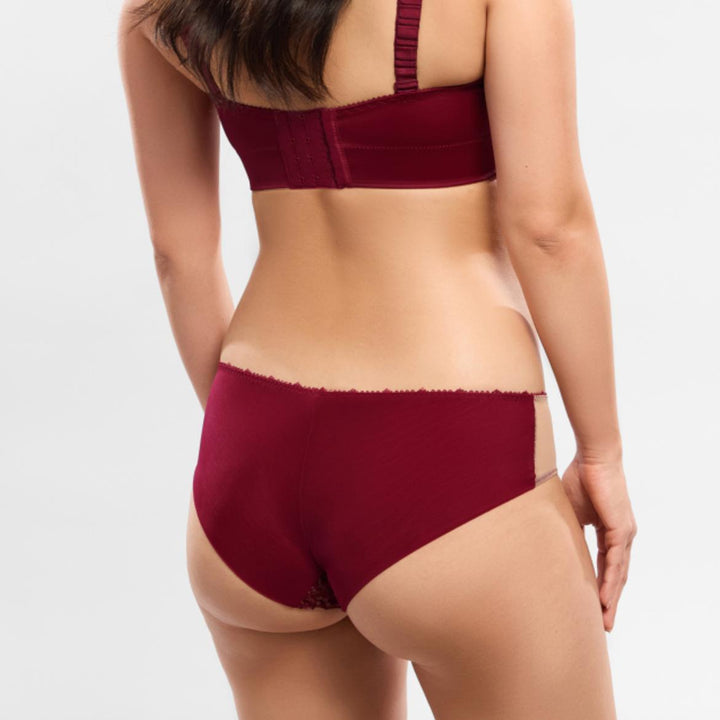 Empreinte Agathe Shorty 02204 in Amarante-Panties-Empreinte-Amarante-XSmall-Anna Bella Fine Lingerie, Reveal Your Most Gorgeous Self!