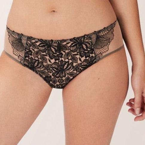 Empreinte Agathe Shorty 02204 in Noir-Panties-Empreinte-Noir-XSmall-Anna Bella Fine Lingerie, Reveal Your Most Gorgeous Self!