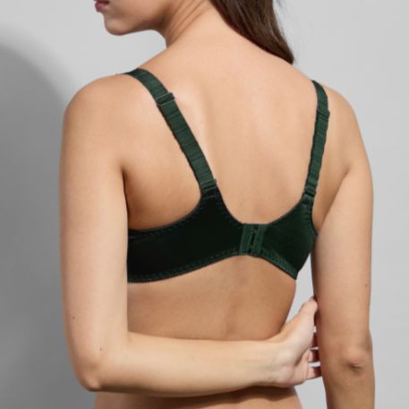 Empreinte Agathe Underwired Low-Necked Bra in Fougere 08204-Bras-Empreinte-Fougere-32-D-Anna Bella Fine Lingerie, Reveal Your Most Gorgeous Self!
