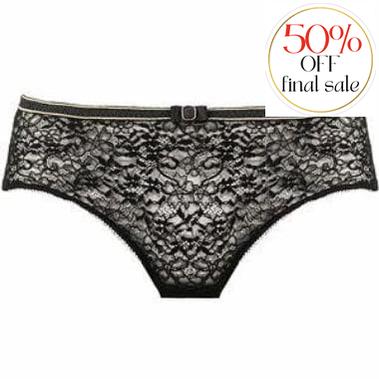 Empreinte Allure Shorty 02205-Panties-Empreinte-Black-XSmall-Anna Bella Fine Lingerie, Reveal Your Most Gorgeous Self!