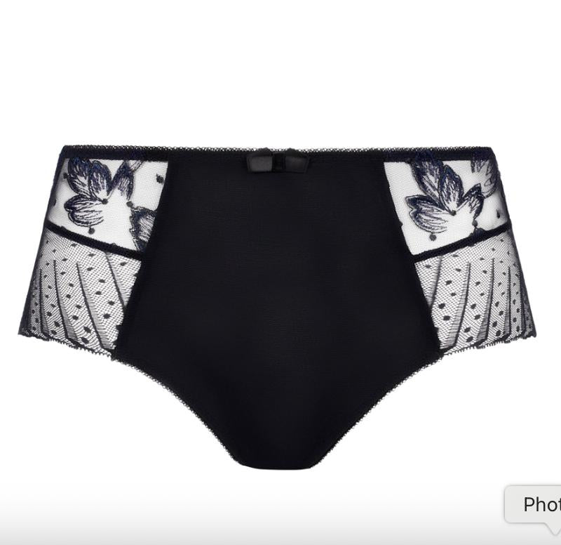Empreinte Amour Panty 05225 in Noir-Panties-Empreinte-Noir-XSmall-Anna Bella Fine Lingerie, Reveal Your Most Gorgeous Self!