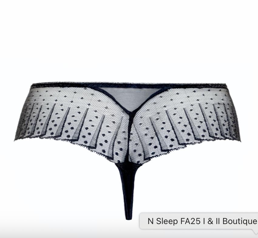 Empreinte Amour Thong 01225 in Noir-Anna Bella Fine Lingerie-Noir-XSmall-