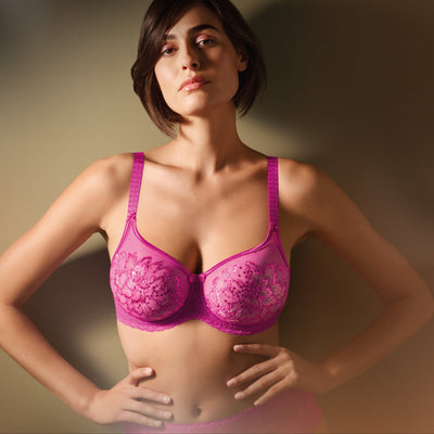 Empreinte Amour UW Seamless Bra 07225 in Magenta-Anna Bella Fine Lingerie-Magenta-30-E