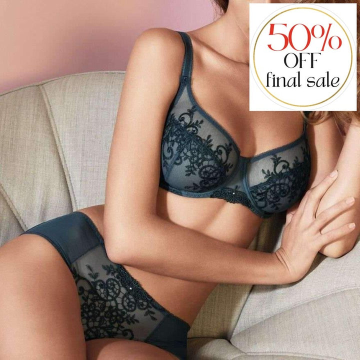 Empreinte Apolline Low-Necked Bra 08158-Bras-Empreinte-Cypres-34-E-Anna Bella Fine Lingerie, Reveal Your Most Gorgeous Self!