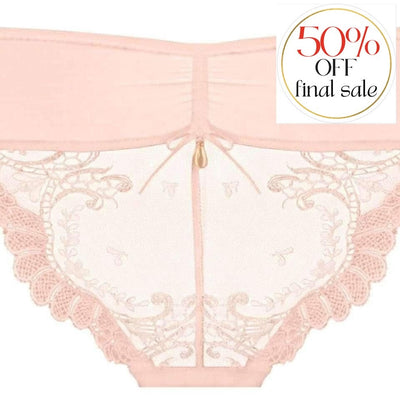 Empreinte Carmen Thong 01188-Panties-Empreinte-Rose Amour-XSmall-Anna Bella Fine Lingerie, Reveal Your Most Gorgeous Self!