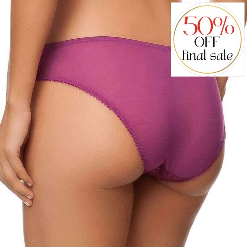 Empreinte Carolyn Brief 03168-Panties-Empreinte-Pourpre-Small-Anna Bella Fine Lingerie, Reveal Your Most Gorgeous Self!