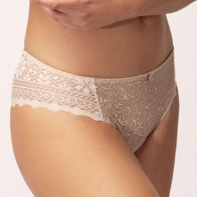 Empreinte Cassiopee Brief 03151 in Creamy Beige-Panties-Empreinte-Creamy Beige-Small-Anna Bella Fine Lingerie, Reveal Your Most Gorgeous Self!