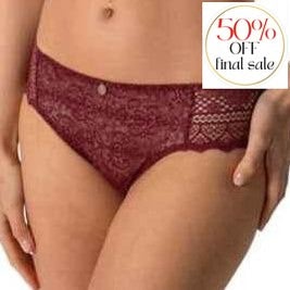 Empreinte Cassiopee Brief 03151 in Grenat-Panties-Empreinte-Grenat-Small-Anna Bella Fine Lingerie, Reveal Your Most Gorgeous Self!