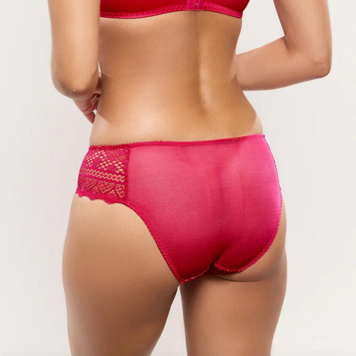 Empreinte Cassiopee Brief 03151 in Lipstick-Panties-Empreinte-Lipstick-XSmall-Anna Bella Fine Lingerie, Reveal Your Most Gorgeous Self!