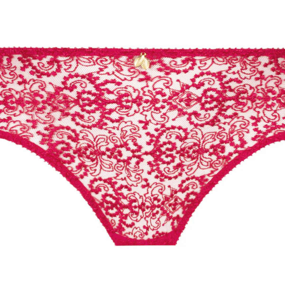 Empreinte Cassiopee Brief 03151 in Lipstick-Panties-Empreinte-Lipstick-XSmall-Anna Bella Fine Lingerie, Reveal Your Most Gorgeous Self!