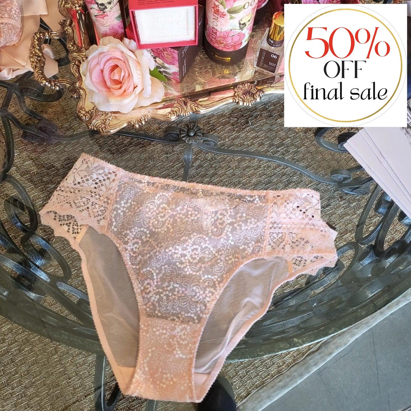 Empreinte Cassiopee Brief in Dragee 03151-Panties-Empreinte-Dragee-Small-Anna Bella Fine Lingerie, Reveal Your Most Gorgeous Self!