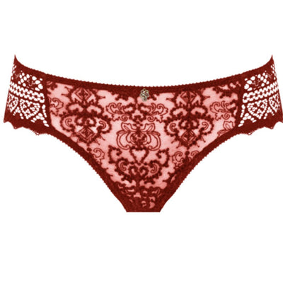 Empreinte Cassiopee Brief in Red Fusion 03151-Panties-Empreinte-Rose Fusion-XSmall-Anna Bella Fine Lingerie, Reveal Your Most Gorgeous Self!