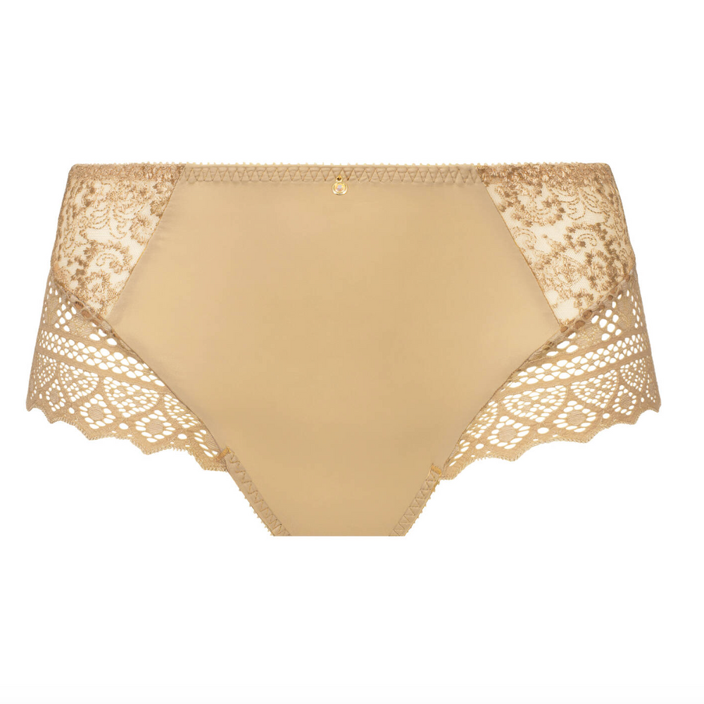 Empreinte Cassiopee Panty 05151 in Gold-Panties-Empreinte-Gold-XSmall-Anna Bella Fine Lingerie, Reveal Your Most Gorgeous Self!