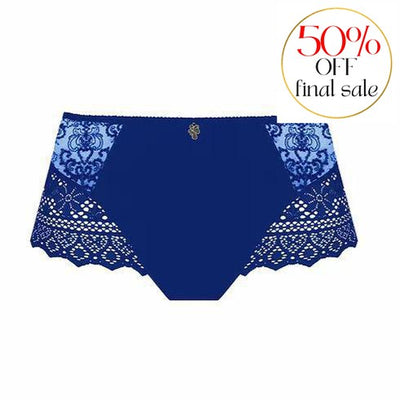 Empreinte Cassiopee Panty in Bleu Caraibes 05151-Panties-Empreinte-Bleu Caraibes-Medium-Anna Bella Fine Lingerie, Reveal Your Most Gorgeous Self!