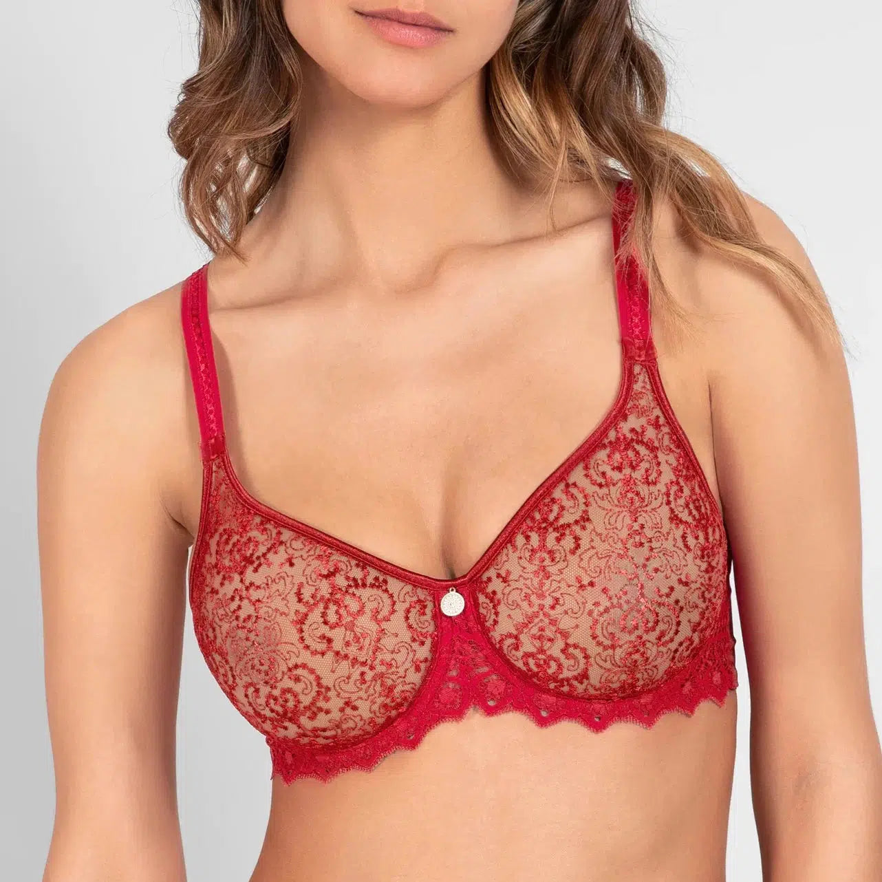 Empreinte Cassiopee Seamless Bra 07151 Red Fusion-Anna Bella Fine Lingerie-Red Fusion-32-C