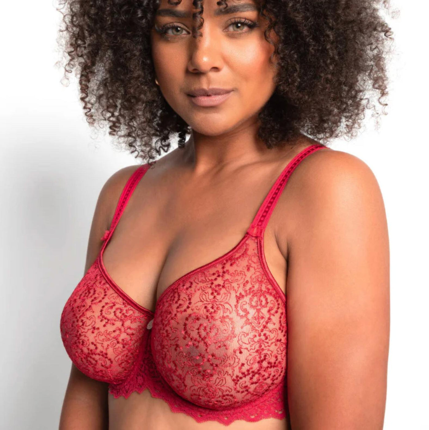 Empreinte Cassiopee Seamless Bra 07151 Red Fusion-Bras-Empreinte-Red Fusion-32-C-Anna Bella Fine Lingerie, Reveal Your Most Gorgeous Self!