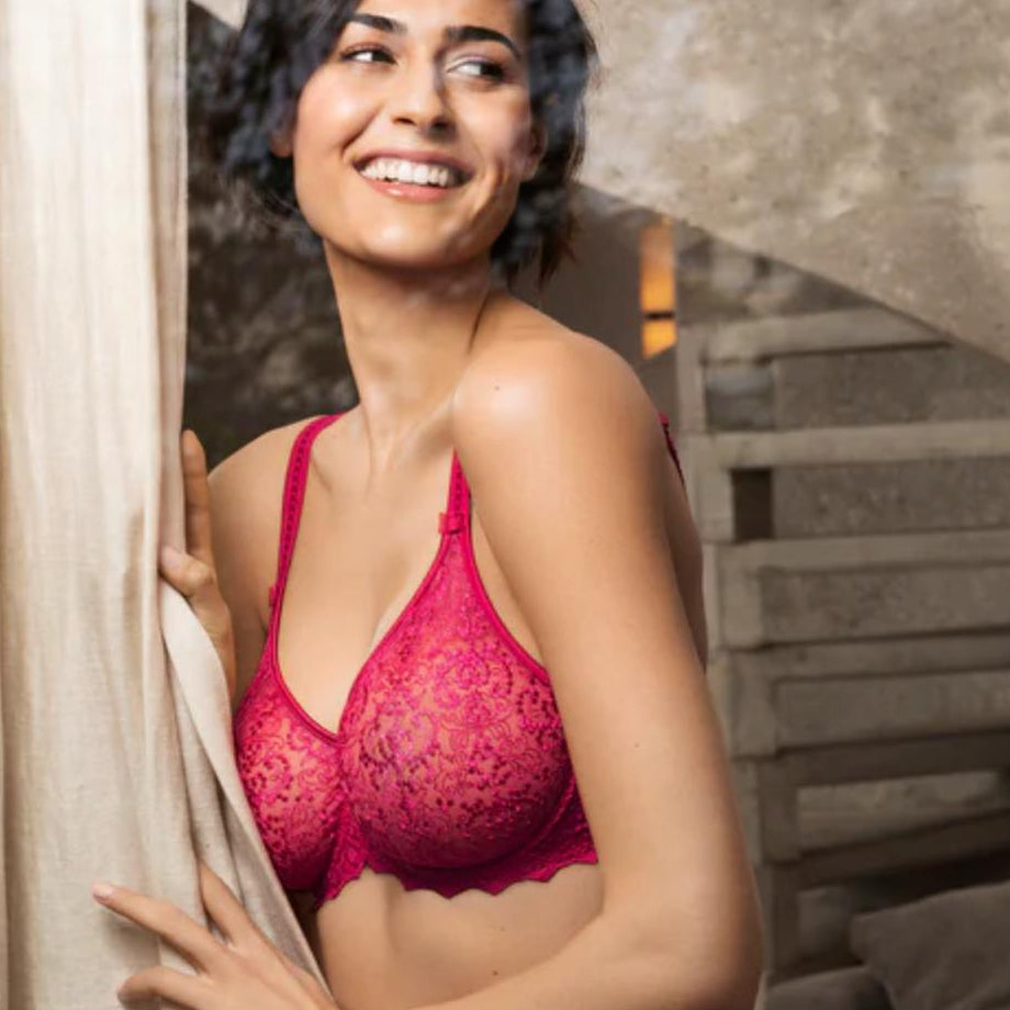 Empreinte Cassiopee Seamless Bra in Lipstick 07151-Bras-Empreinte-Lipstick-30-E-Anna Bella Fine Lingerie, Reveal Your Most Gorgeous Self!