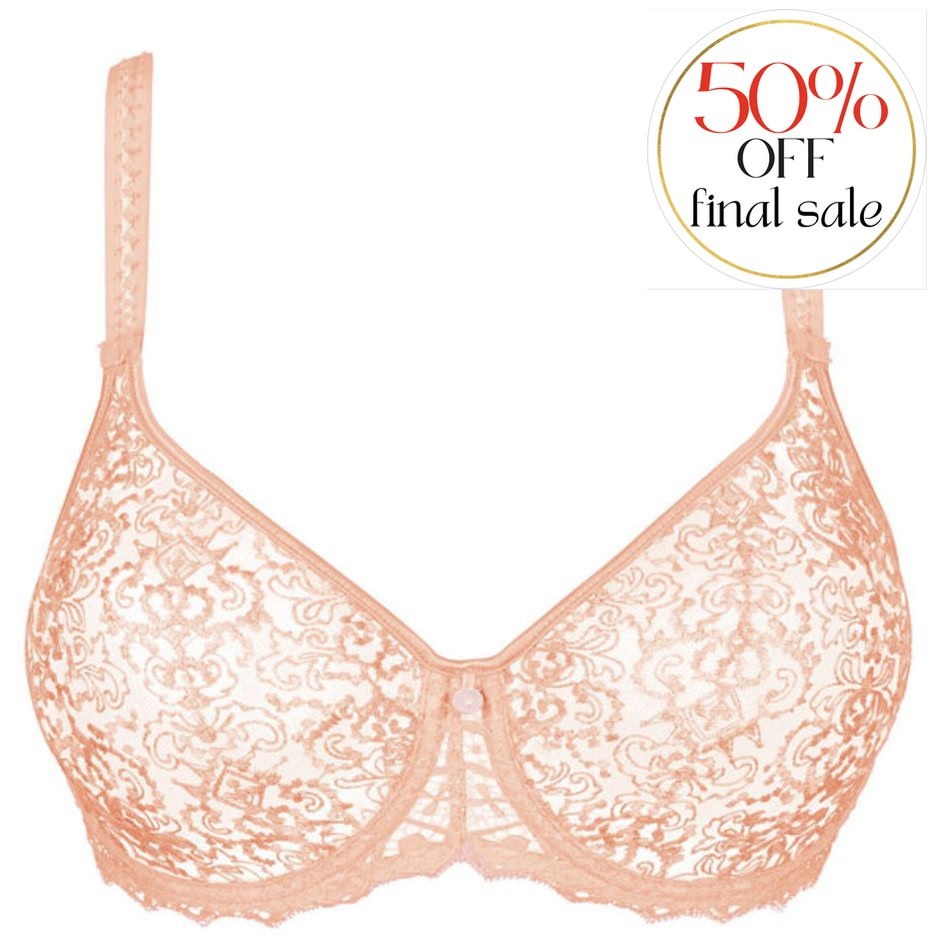 Empreinte Cassiopee Seamless Bra in Peach 07151-Bras-Empreinte-Peach-32-D-Anna Bella Fine Lingerie, Reveal Your Most Gorgeous Self!