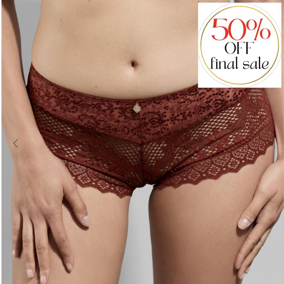 Empreinte Cassiopee Shorty 02151 in Golden Copper-Panties-Empreinte-Golden Copper-XSmall-Anna Bella Fine Lingerie, Reveal Your Most Gorgeous Self!