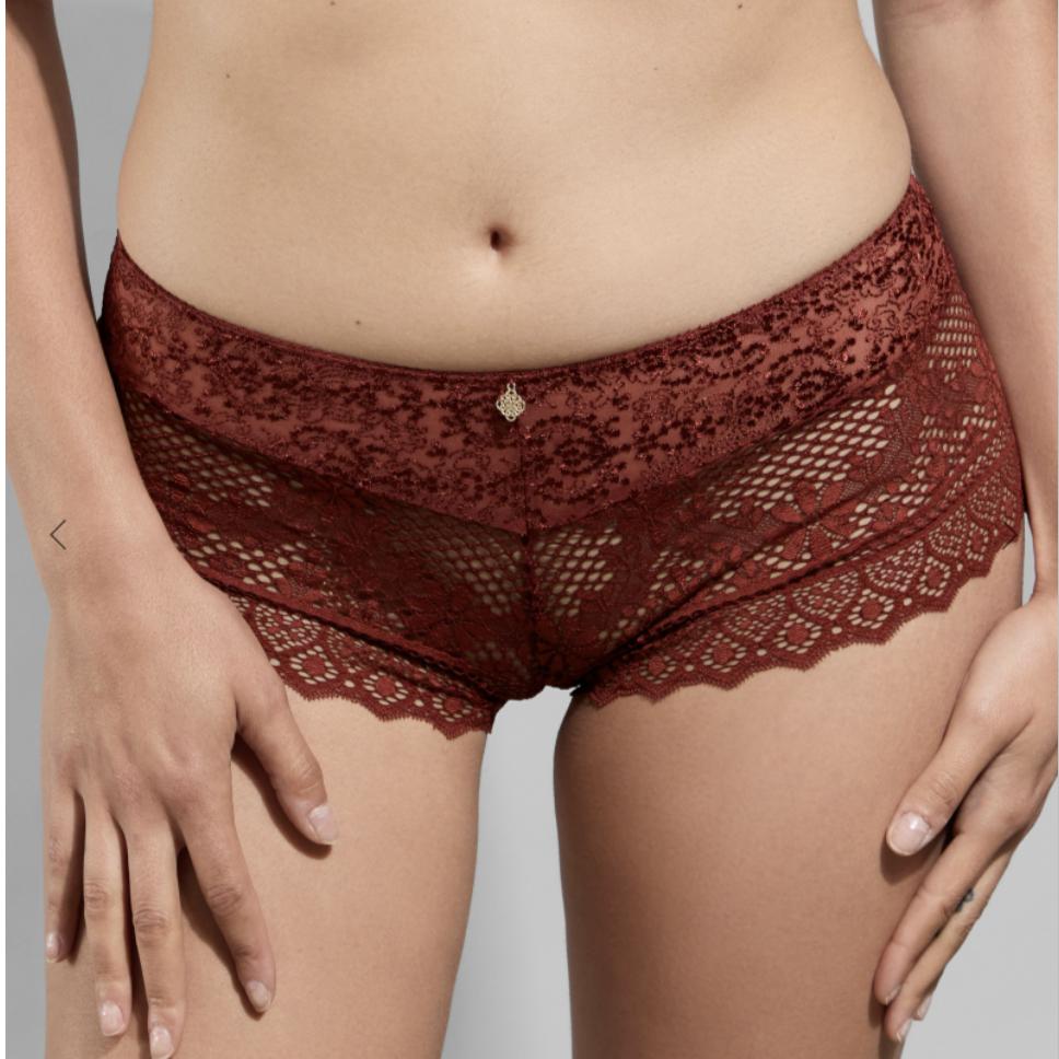 Empreinte Cassiopee Shorty 02151 in Golden Copper-Panties-Empreinte-Golden Copper-XSmall-Anna Bella Fine Lingerie, Reveal Your Most Gorgeous Self!