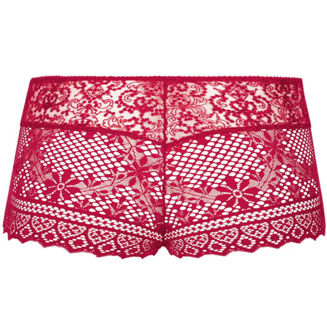Empreinte Cassiopee Shorty 02151 in Lipstick-Panties-Empreinte-Lipstick-2XSmall-Anna Bella Fine Lingerie, Reveal Your Most Gorgeous Self!