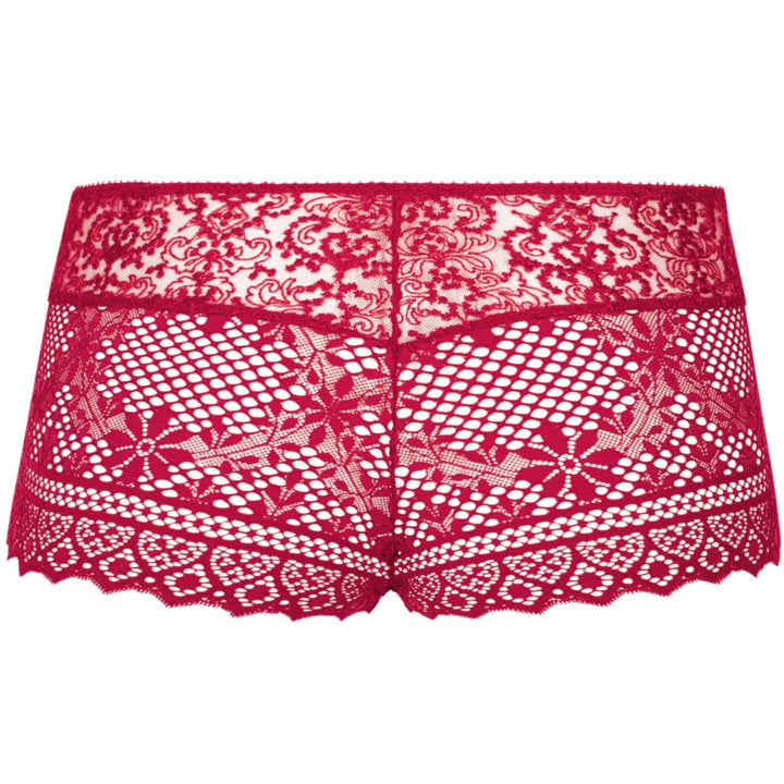 Empreinte Cassiopee Shorty 02151 in Lipstick-Panties-Empreinte-Lipstick-2XSmall-Anna Bella Fine Lingerie, Reveal Your Most Gorgeous Self!