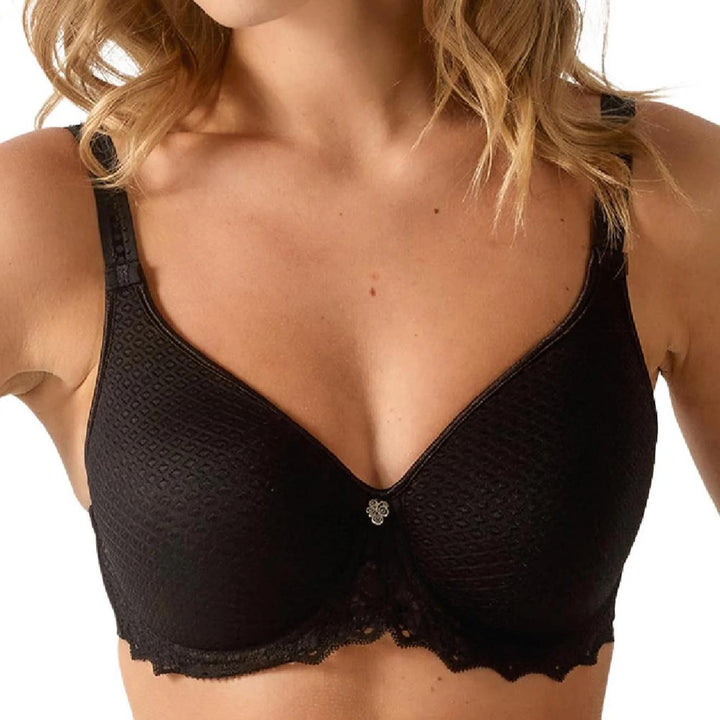 Empreinte Cassiopee Spacer Bra in Black 40151-Bras-Empreinte-Black-32-F-Anna Bella Fine Lingerie, Reveal Your Most Gorgeous Self!