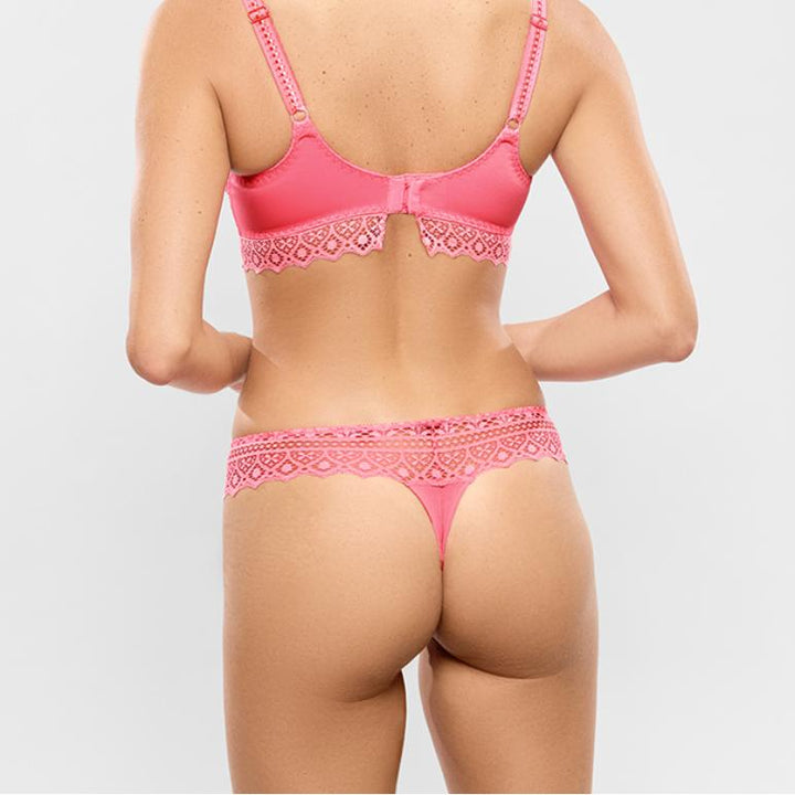 Empreinte Cassiopee Thong 01151 in Electric Pink-Anna Bella Fine Lingerie-Electric Pink-2XSmall-