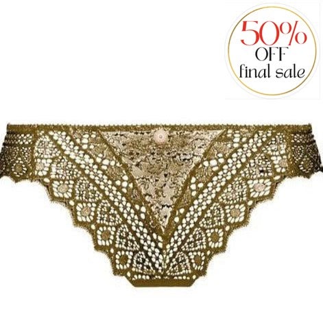 Empreinte Cassiopee Thong 01151 in Lichen-Panties-Empreinte-Lichen-XSmall-Anna Bella Fine Lingerie, Reveal Your Most Gorgeous Self!