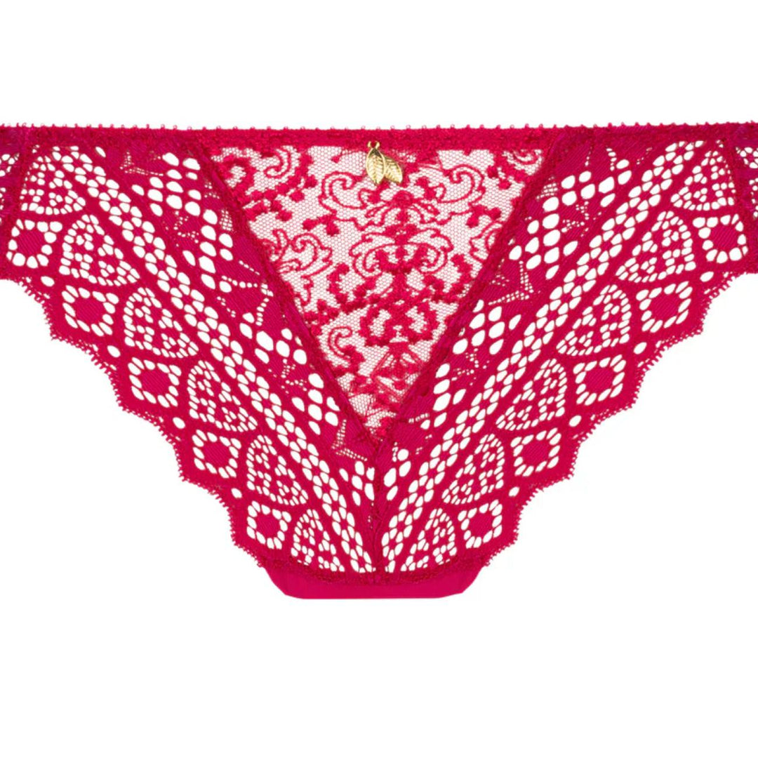 Empreinte Cassiopee Thong 01151 in Lipstick-Panties-Empreinte-Lipstick-XSmall-Anna Bella Fine Lingerie, Reveal Your Most Gorgeous Self!