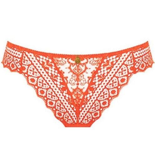 Empreinte Cassiopee Thong 01151 in Papaya-Anna Bella Fine Lingerie-Papaya-XSmall-