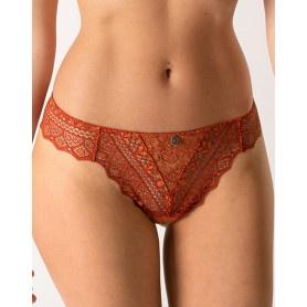 Empreinte Cassiopee Thong 01151 in Tangerine-Anna Bella Fine Lingerie-Tangerine-XSmall-