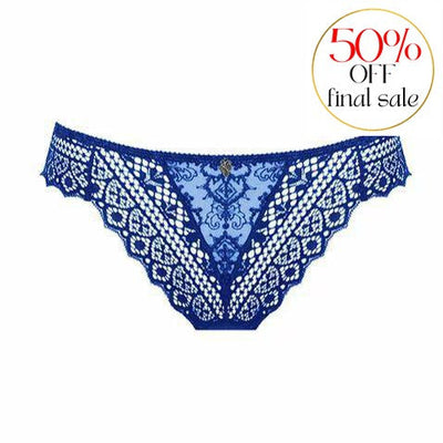 Empreinte Cassiopee Thong in Bleu Caraibes 01151-Anna Bella Fine Lingerie-Bleu Caraibes-XSmall-