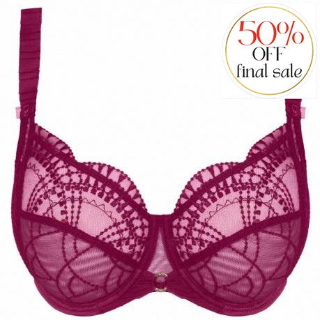 Empreinte Diane UW High Neck Bra in Magenta 07177-Anna Bella Fine Lingerie-Magenta-32-E