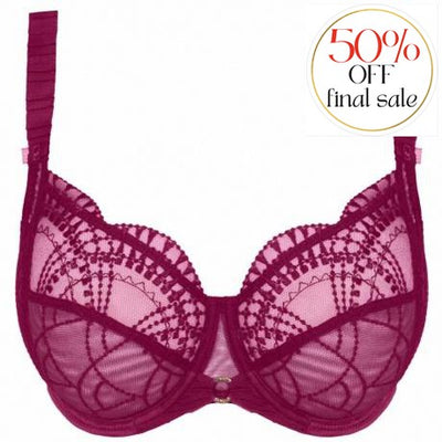 Empreinte Diane UW High Neck Bra in Magenta 07177-Anna Bella Fine Lingerie-Magenta-32-E