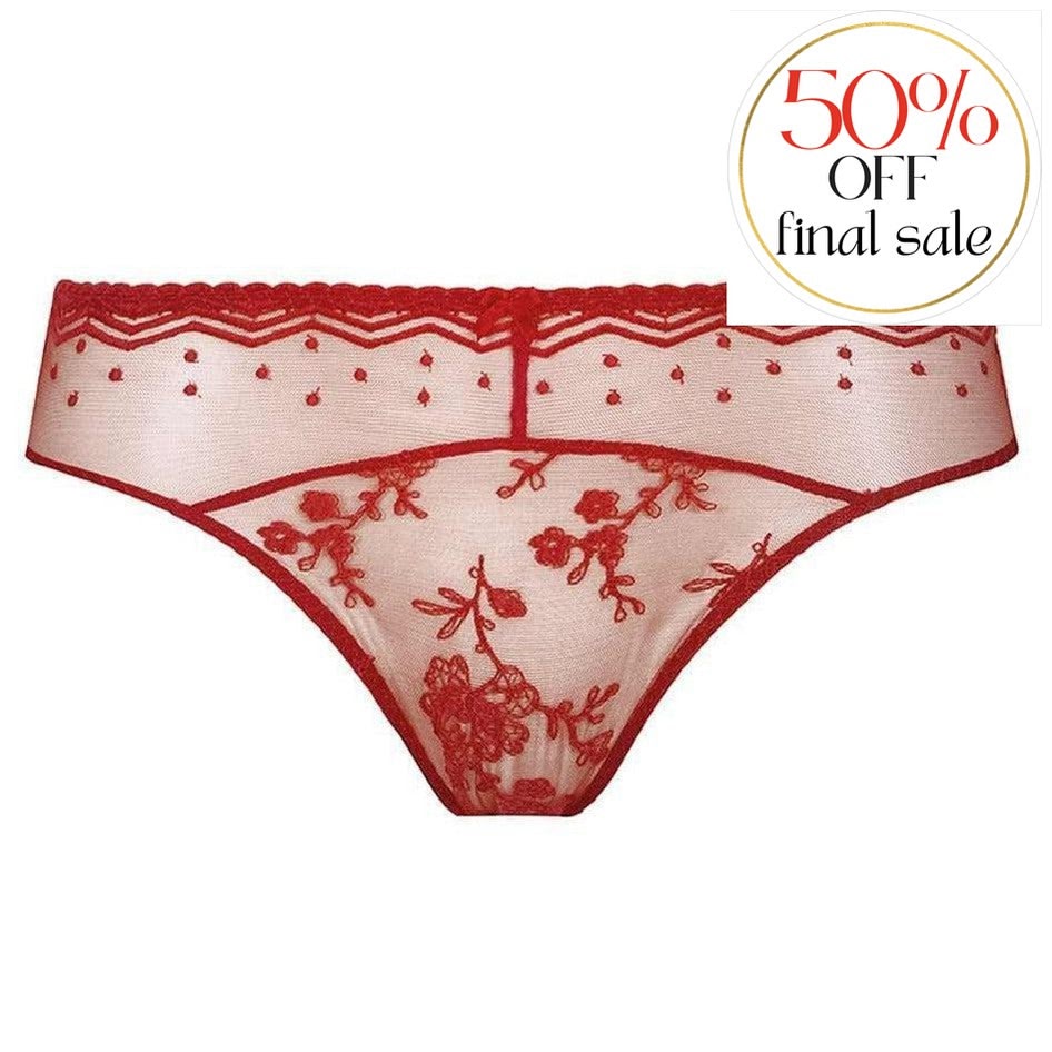 Empreinte Ellen Brief in Rouge Toscan 03211-Panties-Empreinte-Rouge Toscan-XSmall-Anna Bella Fine Lingerie, Reveal Your Most Gorgeous Self!