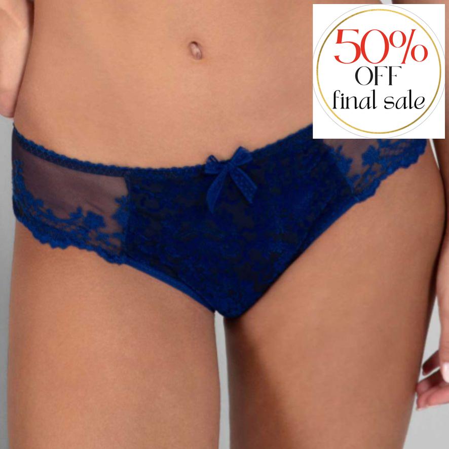 Empreinte Gaby Shorty in Saphir 02220-Panties-Empreinte-Saphir-XSmall-Anna Bella Fine Lingerie, Reveal Your Most Gorgeous Self!