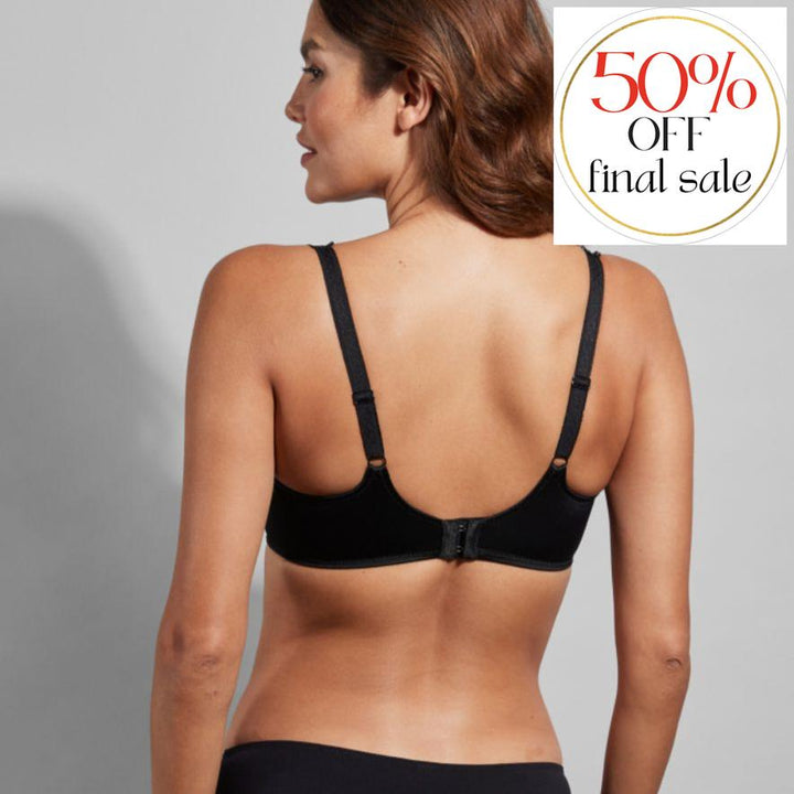Empreinte Gustave UW Low Necked Bra in Black 08222-Bras-Empreinte-Black-32-D-Anna Bella Fine Lingerie, Reveal Your Most Gorgeous Self!