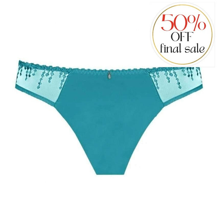 Empreinte Jane Thong 01182-Panties-Empreinte-Bleu Polaire-XSmall-Anna Bella Fine Lingerie, Reveal Your Most Gorgeous Self!