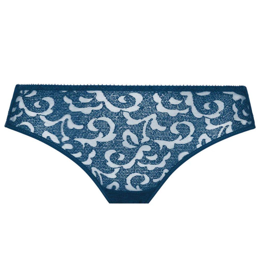 Empreinte Leia Brief in Bleu Ocean 03224-Panties-Empreinte-Bleu Ocean-Small-Anna Bella Fine Lingerie, Reveal Your Most Gorgeous Self!
