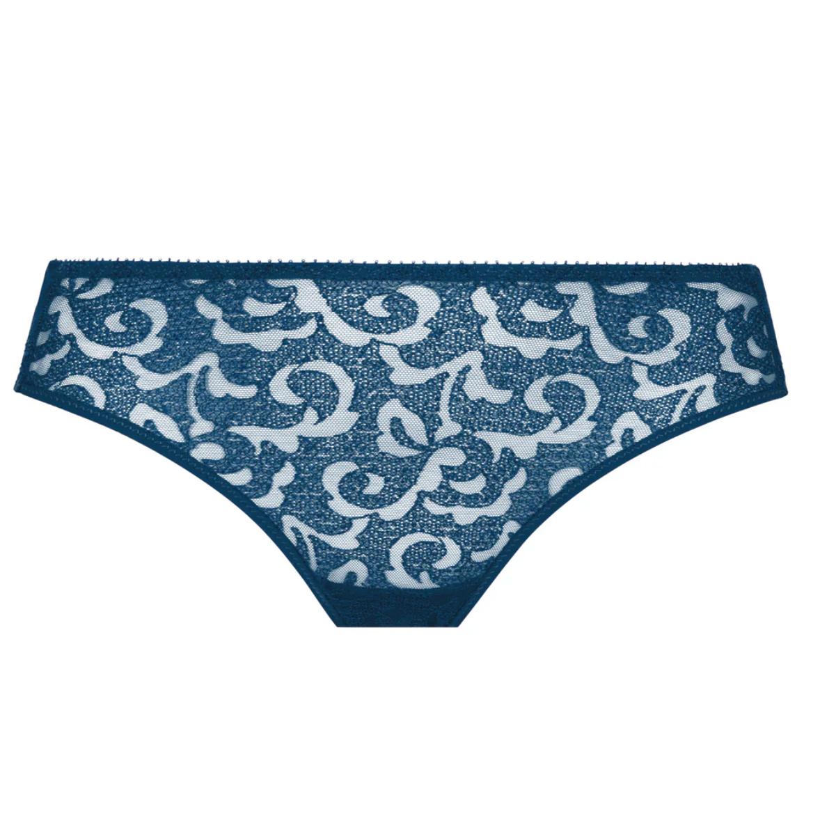 Empreinte Leia Brief in Bleu Ocean 03224-Panties-Empreinte-Bleu Ocean-Small-Anna Bella Fine Lingerie, Reveal Your Most Gorgeous Self!